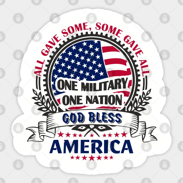 God Bless America Soldier Sacrifice Tribute Sticker by Anticorporati